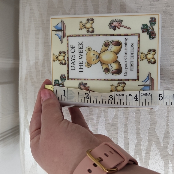 Days Of The Week, First Edition, Christening Bank, Teddy 🧸 Bear, Vintage - Picture 8 of 9